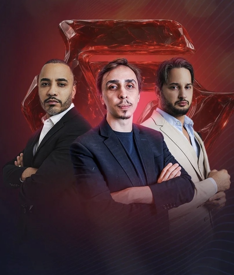 Vinícius de Sá, Yuri Barbosa e Matheus Matuta — fundadores Full Sales System